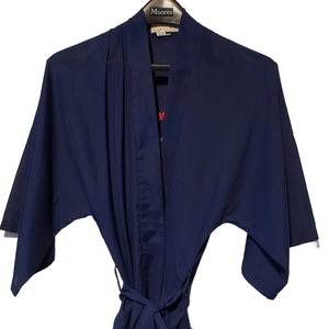 Men's Navy Kimono Robe